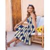 image:imageZeagoo Womens Casual Dress for Summer Tank Dress Loose Flowy Beach Dress with Pockets Hankerchief Flare Midi Sundress 2026Apricot
