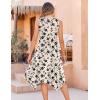 image:imageZeagoo Womens Casual Dress for Summer Tank Dress Loose Flowy Beach Dress with Pockets Hankerchief Flare Midi Sundress 2026Beige Sf239