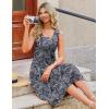 image:imageZeagoo Womens Casual Dress for Summer Tank Dress Loose Flowy Beach Dress with Pockets Hankerchief Flare Midi Sundress 2026Blue Mz473