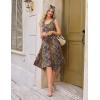 image:imageZeagoo Womens Casual Dress for Summer Tank Dress Loose Flowy Beach Dress with Pockets Hankerchief Flare Midi Sundress 2026Brown Mz721