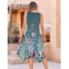 image:imageZeagoo Womens Casual Dress for Summer Tank Dress Loose Flowy Beach Dress with Pockets Hankerchief Flare Midi Sundress 2026Gray Green
