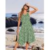 image:imageZeagoo Womens Casual Dress for Summer Tank Dress Loose Flowy Beach Dress with Pockets Hankerchief Flare Midi Sundress 2026Green Jh560