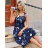 image:imageZeagoo Womens Casual Dress for Summer Tank Dress Loose Flowy Beach Dress with Pockets Hankerchief Flare Midi Sundress 2026Navy Bf318