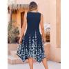 image:imageZeagoo Womens Casual Dress for Summer Tank Dress Loose Flowy Beach Dress with Pockets Hankerchief Flare Midi Sundress 2026Navy Sf119