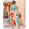 image:imageZeagoo Womens Casual Dress for Summer Tank Dress Loose Flowy Beach Dress with Pockets Hankerchief Flare Midi Sundress 2026Tie Dye