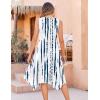 image:imageZeagoo Womens Casual Dress for Summer Tank Dress Loose Flowy Beach Dress with Pockets Hankerchief Flare Midi Sundress 2026White
