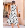 image:imageZeagoo Womens Casual Dress for Summer Tank Dress Loose Flowy Beach Dress with Pockets Hankerchief Flare Midi Sundress 2026White Sf196