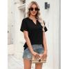 image:imageZeagoo Womens Tops Short Sleeve V Neck Tee Shirts Cute Dressy Casual Clothing Business Work BlouseBblack