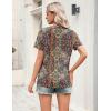image:imageZeagoo Womens Tops Short Sleeve V Neck Tee Shirts Cute Dressy Casual Clothing Business Work BlouseBohemian Mz721