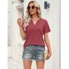 image:imageZeagoo Womens Tops Short Sleeve V Neck Tee Shirts Cute Dressy Casual Clothing Business Work BlouseBred