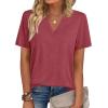 image:imageZeagoo Womens Tops Short Sleeve V Neck Tee Shirts Cute Dressy Casual Clothing Business Work BlouseBred