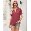 image:imageZeagoo Womens Tops Short Sleeve V Neck Tee Shirts Cute Dressy Casual Clothing Business Work BlouseBred