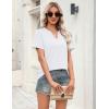 image:imageZeagoo Womens Tops Short Sleeve V Neck Tee Shirts Cute Dressy Casual Clothing Business Work BlouseBwhite