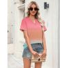 image:imageZeagoo Womens Tops Short Sleeve V Neck Tee Shirts Cute Dressy Casual Clothing Business Work BlousePink Jb218