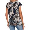 image:imageZeagoo Womens Tops Summer Casual Cap Sleeve Tshirts Shirts Business Dressy Spring Fashion Outfits Trendy ClothesNavy Printed