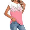 image:imageZeagoo Womens Tops Summer Casual Cap Sleeve Tshirts Shirts Business Dressy Spring Fashion Outfits Trendy ClothesPink Floral