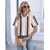 image:imageZeagoo Button Down Shirts for Women Short Sleeve Collared Tops Dressy Casual V Neck BlousesTz264