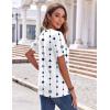 image:imageZeagoo Womens Summer Tops Casual Short Sleeve V Neck Shirts Business Dressy Work BlousesGeometric 599