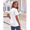image:imageZeagoo Womens Summer Tops Casual Short Sleeve V Neck Shirts Business Dressy Work BlousesSp139