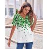 image:imageZeagoo Womens Summer Tops Casual Short Sleeve V Neck Shirts Business Dressy Work BlousesSp77