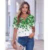 image:imageZeagoo Womens Summer Tops Casual Short Sleeve V Neck Shirts Business Dressy Work BlousesSp77