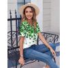 image:imageZeagoo Womens Summer Tops Casual Short Sleeve V Neck Shirts Business Dressy Work BlousesSp77
