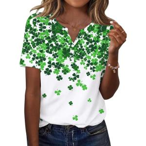 image:imageZeagoo Womens Summer Tops Casual Short Sleeve V Neck Shirts Business Dressy Work BlousesSp77