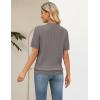 image:imageZeagoo Cable Short Sleeve Sweaters for Women Summer Spring Cute Tops 2026 Trendy Business Causal Outfits Work Blouses ClothesCoffee
