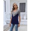 image:imageZeagoo Womens Short Sleeve Sweater 2026 Summer V Neck Lightweight Sweater Tops Dressy Ribbed Knit Outfits with ButtonsGraynavy