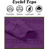 image:imageZeagoo Womens Sweaters Cute Long Sleeve Off The Shoulder Pullover Tops Hollow Out Crochet Dressy Casual OutfitsAdark Purple