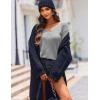image:imageZeagoo Womens Sweaters Fall Trendy Casual Long Sleeve Shirt Lightweight V Neck Off Shoulder Crochet Pullover Top OutfitBgray