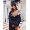 image:imageZeagoo Womens Sweaters Fall Trendy Casual Long Sleeve Shirt Lightweight V Neck Off Shoulder Crochet Pullover Top OutfitFblack White Apricot