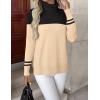 image:imageZeagoo Womens Turtleneck Sweater Long Sleeve Spilt Hem Casual Knit Pullover Chunky Fall Winter Jumper Top 2026Pat1