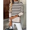 image:imageZeagoo Womens Turtleneck Sweater Long Sleeve Spilt Hem Casual Knit Pullover Chunky Fall Winter Jumper Top 2026Pat2