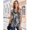 image:imageZeagoo Tank Top for Women Trendy Going Out Tops Sleeveless Shirts Ruched Business Casual Basic Tunic TopsFloral Cx273