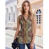 image:imageZeagoo Tank Top for Women Trendy Going Out Tops Sleeveless Shirts Ruched Business Casual Basic Tunic TopsFloral Mz721