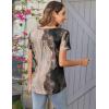 image:imageZeagoo Women Tunic Tops Dressy Casual Summer Short Sleeve Shirts Floral Loose Fit Pleated Boho Top SXXLCx278