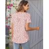 image:imageZeagoo Women Tunic Tops Dressy Casual Summer Short Sleeve Shirts Floral Loose Fit Pleated Boho Top SXXLJh589