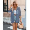 image:imageZeagoo Womens 2026 Summer Crochet Lightweight Cardigan Short Sleeve Boho Kimono Oversized Open Front Sweater TopsBlue