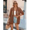 image:imageZeagoo Womens 2026 Summer Crochet Lightweight Cardigan Short Sleeve Boho Kimono Oversized Open Front Sweater TopsCaramel