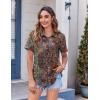 image:imageZeagoo Womens Button Down Shirt Bust Pocket Short Sleeve Blouses Business Casual Work Tops Summer OutfitsBoho Multicolor 721