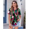 image:imageZeagoo Womens Button Down Shirt Bust Pocket Short Sleeve Blouses Business Casual Work Tops Summer OutfitsCx254