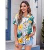 image:imageZeagoo Womens Button Down Shirt Bust Pocket Short Sleeve Blouses Business Casual Work Tops Summer OutfitsDh637