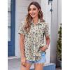 image:imageZeagoo Womens Button Down Shirt Bust Pocket Short Sleeve Blouses Business Casual Work Tops Summer OutfitsXh51
