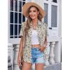 image:imageZeagoo Womens Button Down Shirt Bust Pocket Short Sleeve Blouses Business Casual Work Tops Summer OutfitsXh51