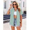 image:imageZeagoo Womens Button Down Shirts Casual Short Sleeve Dress Shirt Textured Collared Summer Clothes Work BlouseCool Mint Green