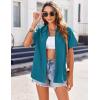 image:imageZeagoo Womens Button Down Shirts Casual Short Sleeve Dress Shirt Textured Collared Summer Clothes Work BlouseLake Blue
