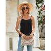 image:imageZeagoo Womens Camisole Tank Tops Summer Adjustable Spaghetti Strap Loose Flowy Sleeveless Shirts Beach Vacation ClothesBlack