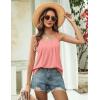 image:imageZeagoo Womens Camisole Tank Tops Summer Adjustable Spaghetti Strap Loose Flowy Sleeveless Shirts Beach Vacation ClothesCoral