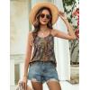 image:imageZeagoo Womens Camisole Tank Tops Summer Adjustable Spaghetti Strap Loose Flowy Sleeveless Shirts Beach Vacation ClothesMz721